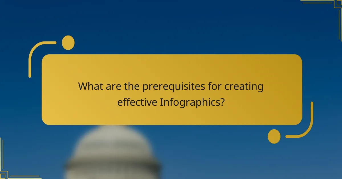 What are the prerequisites for creating effective Infographics?
